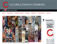Tablet Screenshot of culturelezondagdoesburg.nl